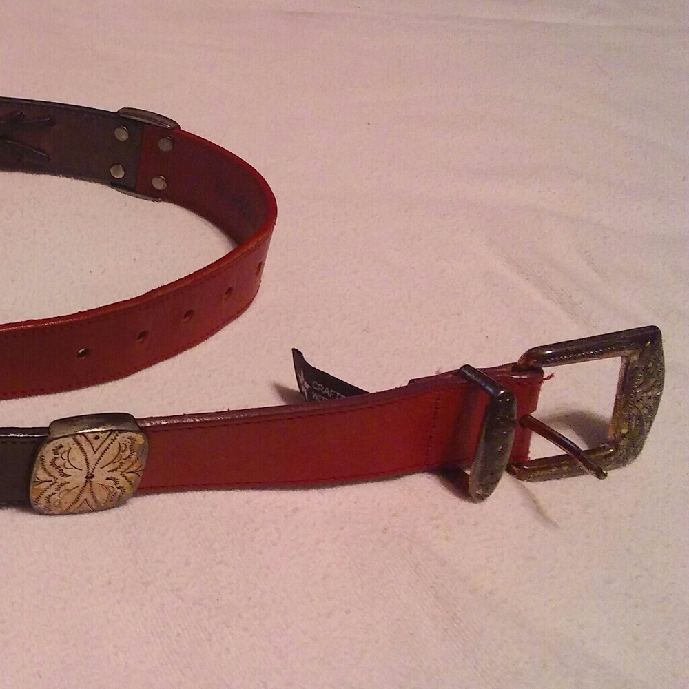 VIntage Brighton Multi Colored Crafted Belt.U.S.A.